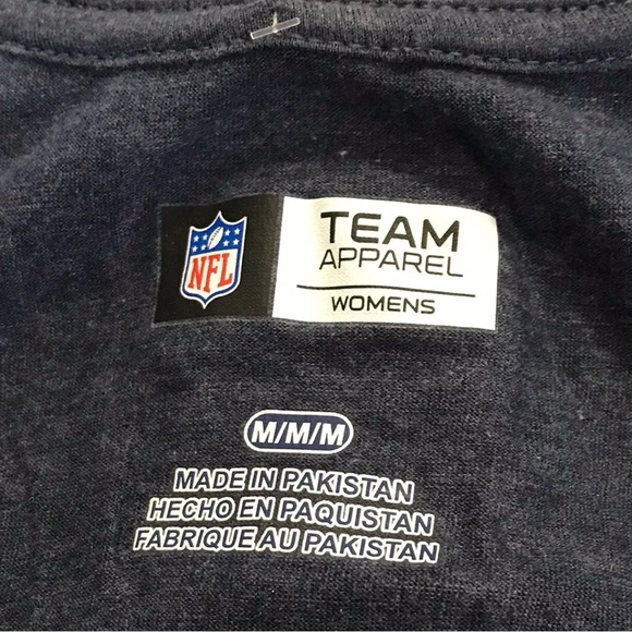 CHICAGO BEARS NFL Team Womens Navy Blue V Neck SS tee shirt Size Med NWT - Picture 7 of 7